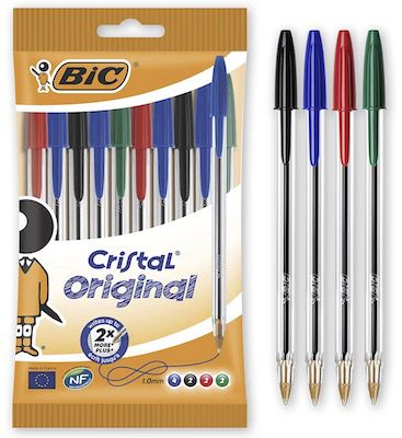 10er Pack BIC Cristal Original Kugelschreiber für 1,59€