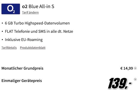 Samsung Galaxy S21 FE 5G mit 256GB für 139€ + o2 Allnet Flat mit 6GB LTE für 14,99€ mtl.