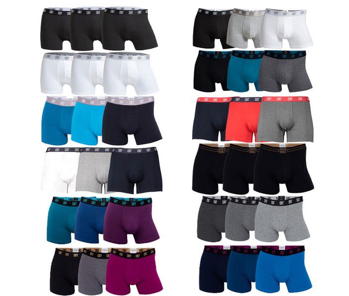 3er Pack CR7 Basic Underwear Boxershorts für 14,95€ (statt 29€) Restgrößen