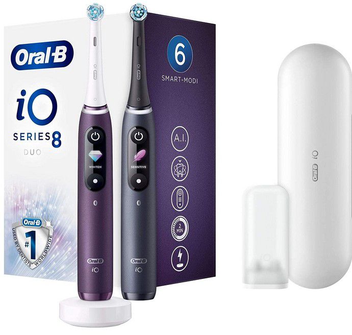 ORAL-B iO 8 DUO elektrische Zahnbürsten Magnet Technologie für 219,99€ (statt 253€)