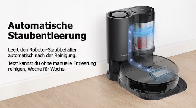 Roborock S7+ Saugroboter inkl. Absaugstation mit Sonic Mopping für 599€ (statt 679€)