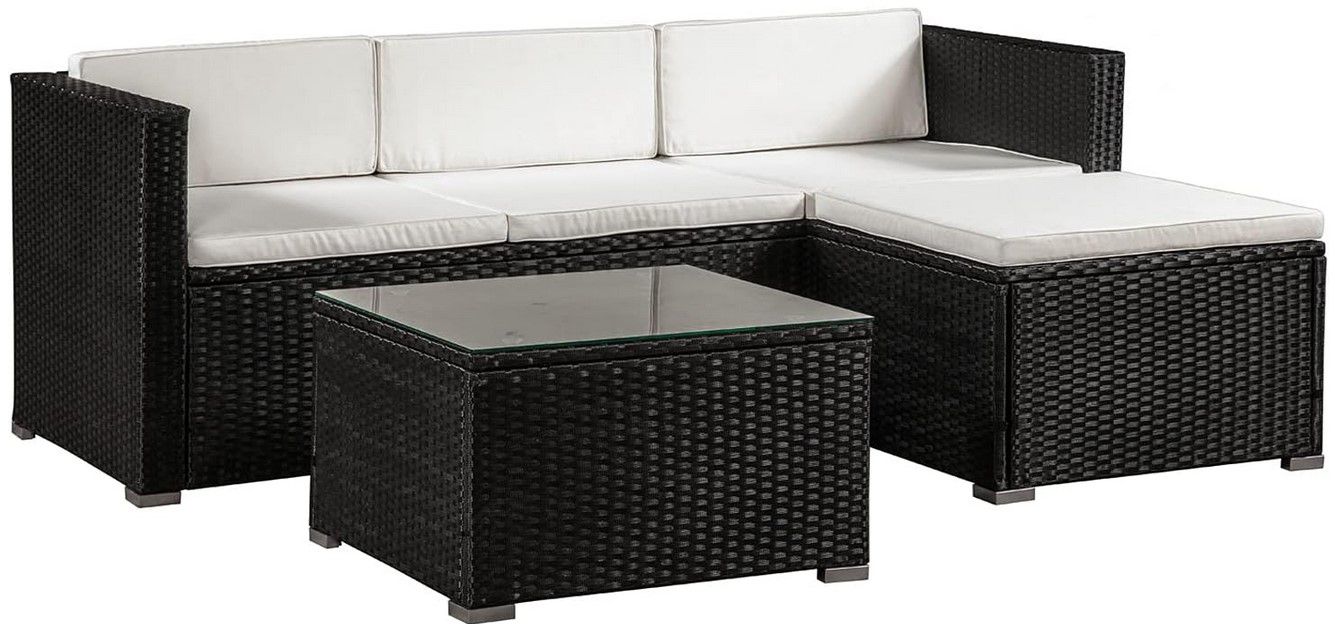 Juskys Punta Cana M Polyrattan Sitzecke 3 Farben für je 199,71€ (statt 269€)