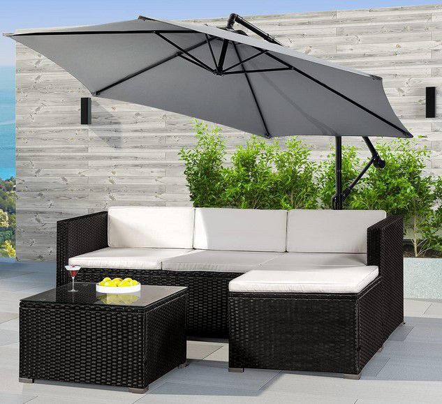 Juskys Punta Cana M Polyrattan Sitzecke 3 Farben für je 199,71€ (statt 269€)