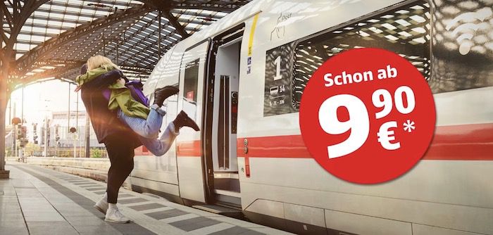 Deutsche Bahn Sparpreis Aktion   Fahrt ab 9,90€ in der 2. Klasse