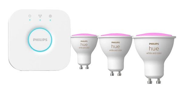 3er Pack Philips Hue LED GU10 mit Bridge für 89€ (statt 107€)