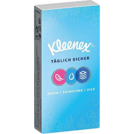 30 x 9 Kleenex Täglich Sicher Taschentücher, 4 lagig ab 2,39€   Sparabo