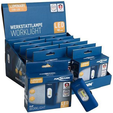 12er Pack Ansmann WL30B Werkstattleuchte mit Clip für 17,99€ (statt 28€)