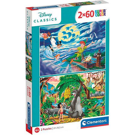 Clementoni Supercolor Disney Classic Puzzle, 2x60 Teile für 3,73€ (statt 10€)