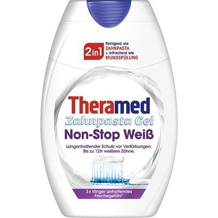 Theramed Zahnpasta Gel Non Stop Weiß für 1€ (statt 1,49€)