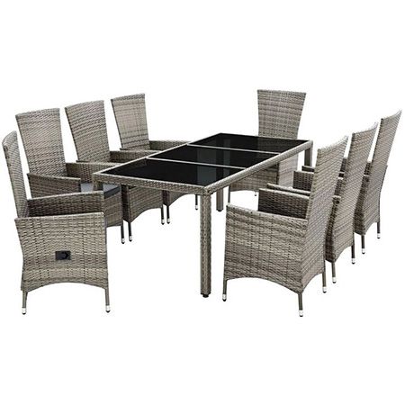 Juskys Rimini Plus Polyrattan Gartenmöbel inkl. Auflagen für 598€ (statt 650€)