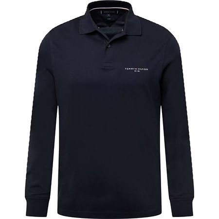 Tommy Hilfiger Langarm Poloshirt in Navy für 34,95€ (statt 50€)