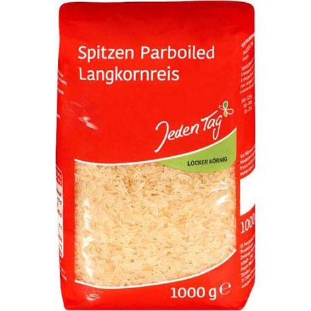 1Kg Jeden Tag Parboiled Langkorn Spitzenreis ab 1,40€   Prime Sparabo