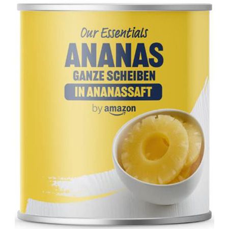 Our Essentials Ananas Scheiben in Saft, 560g ab 1,61€   Prime Sparabo