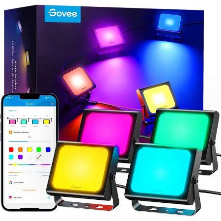 4er Pack Govee Smart LED Outdoor Strahler für 89,99€ (statt 140€)