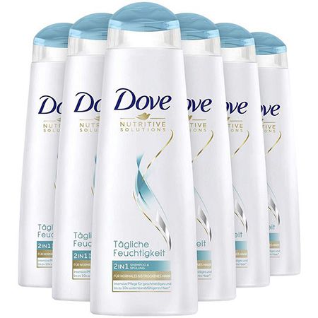 6er Pack Dove 2 in 1 Shampoo & Spülung ab 8,60€ (statt 11€)   Sparabo