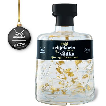 Sansibar Schickeria Vodkalikör mit Goldstückchen, 0,7L, 40% für 19,94€ (statt 25€)