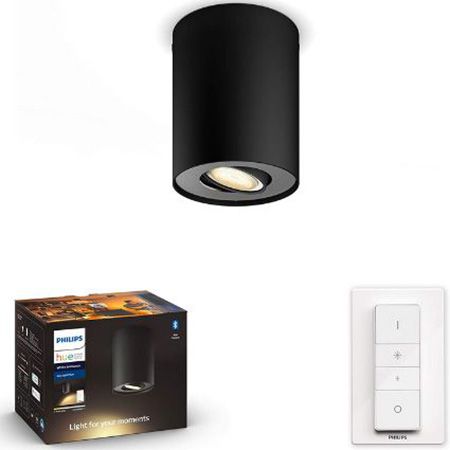 Philips Hue White Ambiance Pillar Spot inkl. Dimmschalter für 54€ (statt 65€)