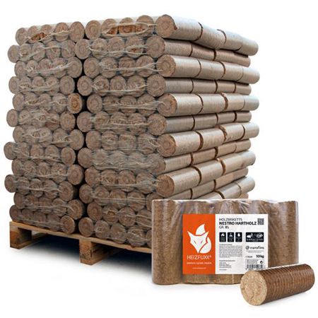 960 Kg Palette Paligo Nielsen Heizfuxx Hartholz Holzbriketts XL für 409€ (statt 461€)