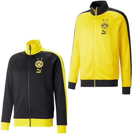 Puma BVB FtblHeritage T7 Jacke in 2 Designs für je 54,98€ (statt 70€)