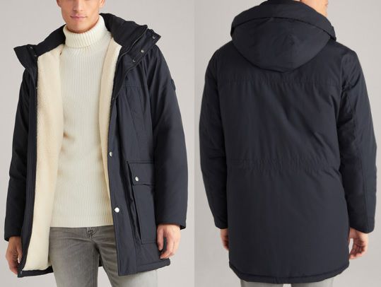 JOOP! Parka mit Teddyfutter in Dunkelblau oder Dunkelgrün für 199,95€ (statt 233€)