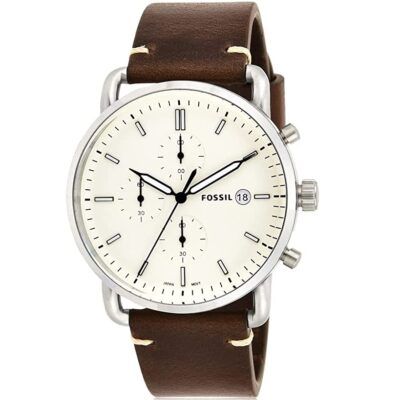 Fossil Analog Quarz Uhr mit Leder Armband für 53,04€ (statt 75€)