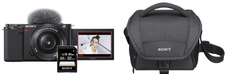 Sony ZV E10 Kit mit Objektiv, Tasche& Speicherkarte für 549€ (statt 740€)