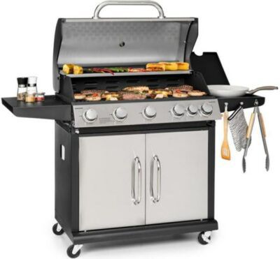 Tomahawk Gasgrill 5x3,6 kW + 2,7 kW Brenner für 352,94€ (statt 472€)