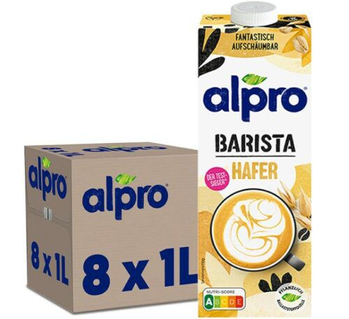 Alpro vegane Drinks  z.B. 8x Barista Hafer Drink ab 14,62€ (statt 22€)