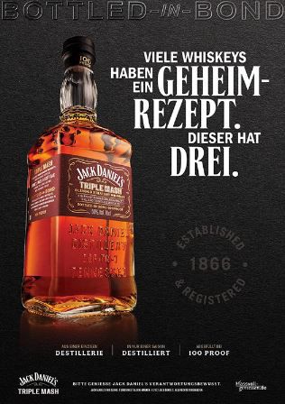 Jack Daniel’s Triple Mash Tennessee Whiskey, 0,7L für 31,99€ (statt 38€)