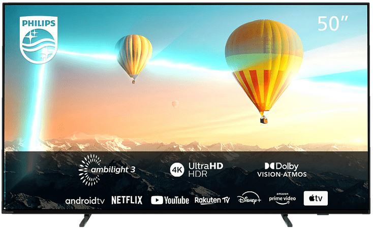 Philips 50PUS8007/12 50 Zoll 4K LED TV mit Ambilight für 462,18€ (statt 529€)