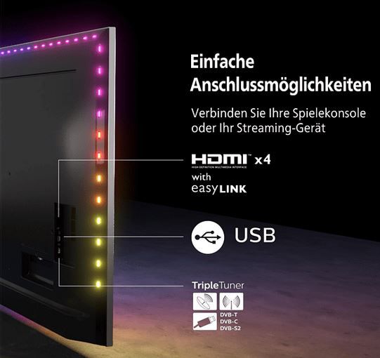 Philips 50PUS8007/12 50 Zoll 4K LED TV mit Ambilight für 462,18€ (statt 529€)