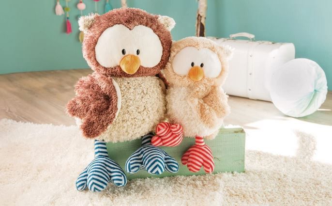 NICI The Owlsons   Eule Oscar Kuscheltier für 16,33€ (statt 24€)   Prime