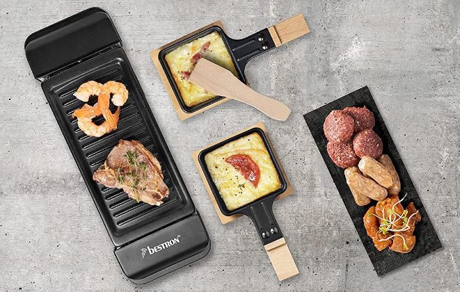 Bestron Mini Raclette inkl. zwei Pfännchen für 11,98€ (statt 18€)   Prime