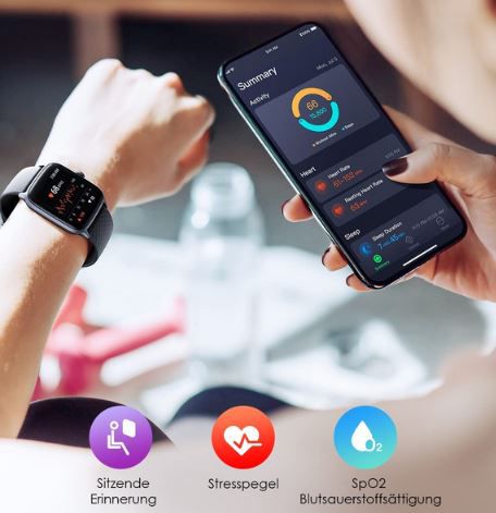 Oraimo EW1 Smartwatch mit Fitnesstracker für 22,59€ (statt 32€)
