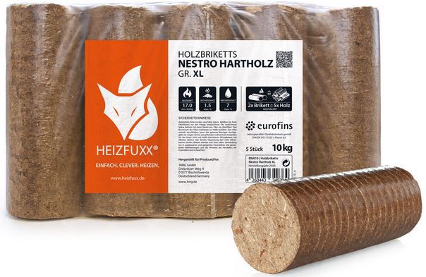 960 Kg Palette Paligo Nielsen Heizfuxx Hartholz Holzbriketts XL für 409€ (statt 461€)