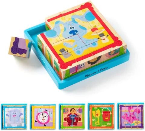 Melissa & Doug Blues Clues & You Holzwürfel Puzzle für 5,60€ (statt 15€)