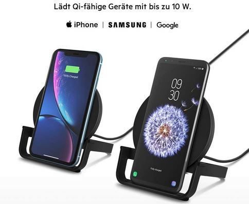 Belkin Boost Charge QI Ladeständer für 7,98€ (statt 25€)