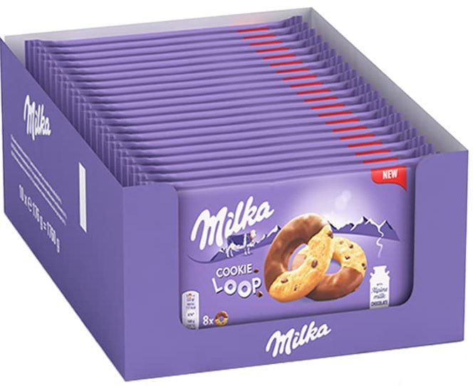 12x Milka Cookie Loop   Ringförmige Kekse mit Alpenmilch ab 14,30€ (statt 27€)