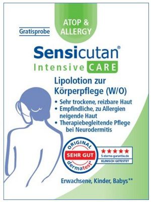 Wieder verfügbar! Probe der Körperlotion Sensicutan® gratis anfordern