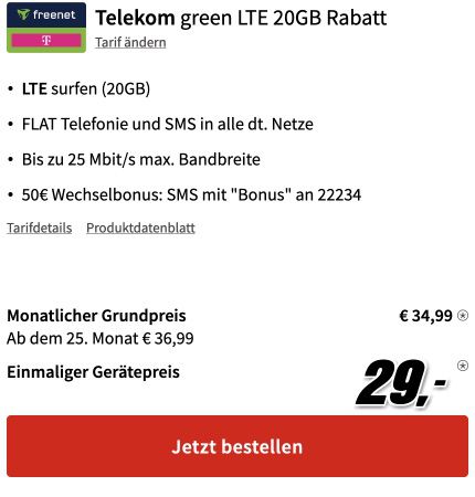 Xiaomi 13 5G für 29€ mit 20GB LTE Telekom Allnet + 50€ Bonus für 34,99€ mtl.