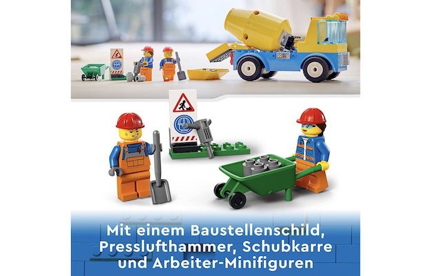 LEGO 60325 City Starke Fahrzeuge Betonmischer für 12,86€ (statt 17€)   Prime