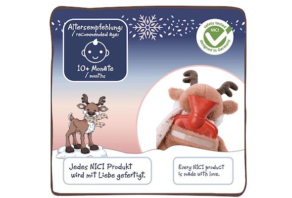 NICI Kuscheltier Wärmflasche Rentier Jonte für 16,04€ (statt 25€)   Prime