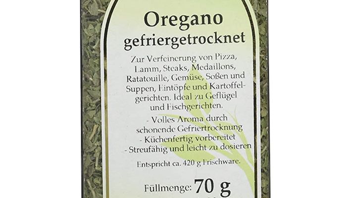 70g Fuchs Oregano gefriergetrocknet für 9,24€ (statt 11,29€)   Prime