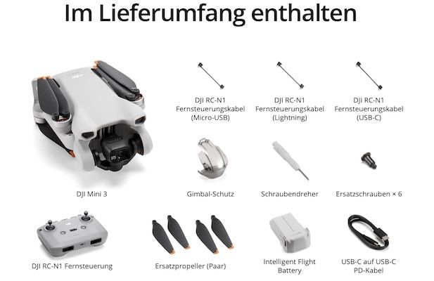 DJI Mini 3 – Leichte und faltbare Mini Kameradrohne für 404,90€ (statt 444€)