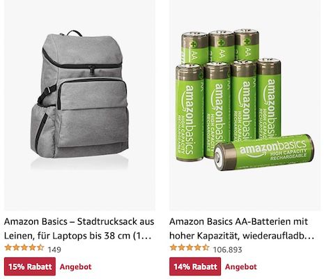 Amazon: Haushalt , Büro , Haustierbedarf im Angebot   z.B. Amazon Basics Schutzhülle für 6,65€