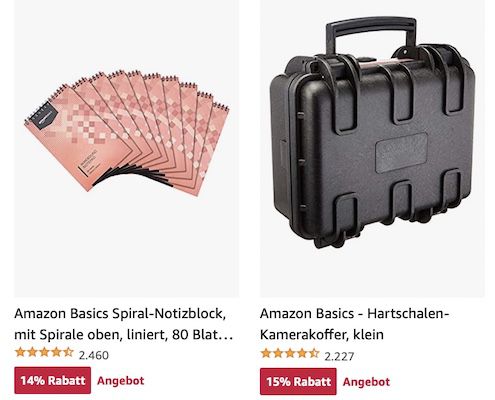 Amazon: Haushalt , Büro , Haustierbedarf im Angebot   z.B. Amazon Basics Schutzhülle für 6,65€