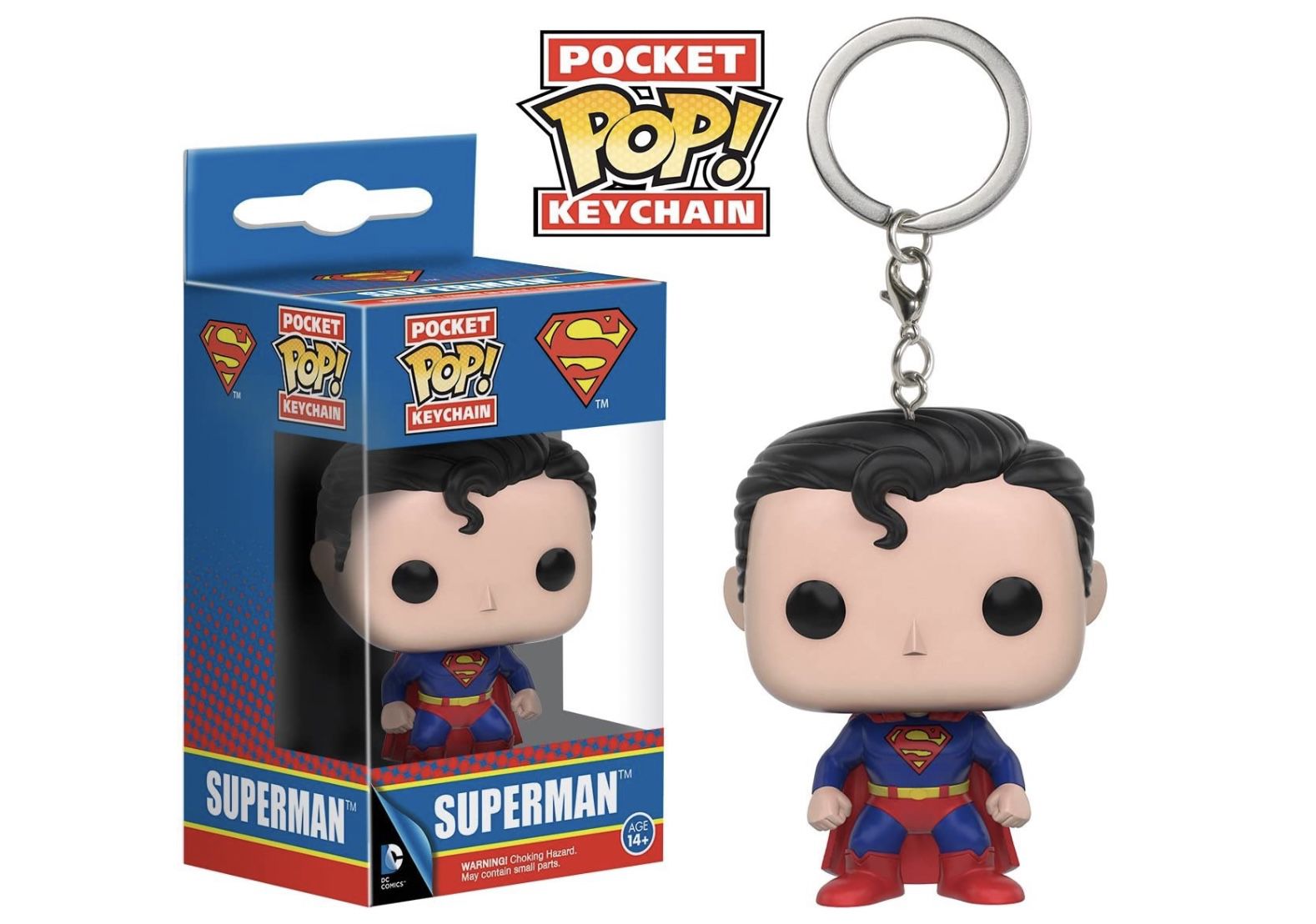 Funko 9703 Schlüsselanhänger   Figur DC Superman für 5€ (statt 10€)