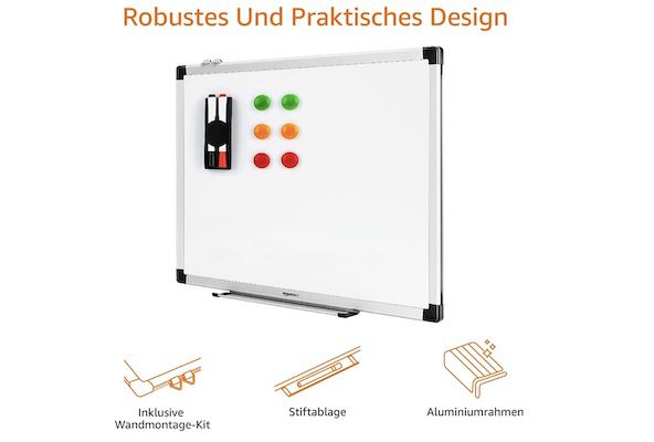 Amazon Basics Magnetisches Whiteboard mit 60x45 cm für 21,51€ (statt 25€)