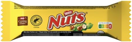 24 x 42g Pack Nestlé NUTS Haselnuss Schokoriegel mit Karamellfüllung für 14,09€