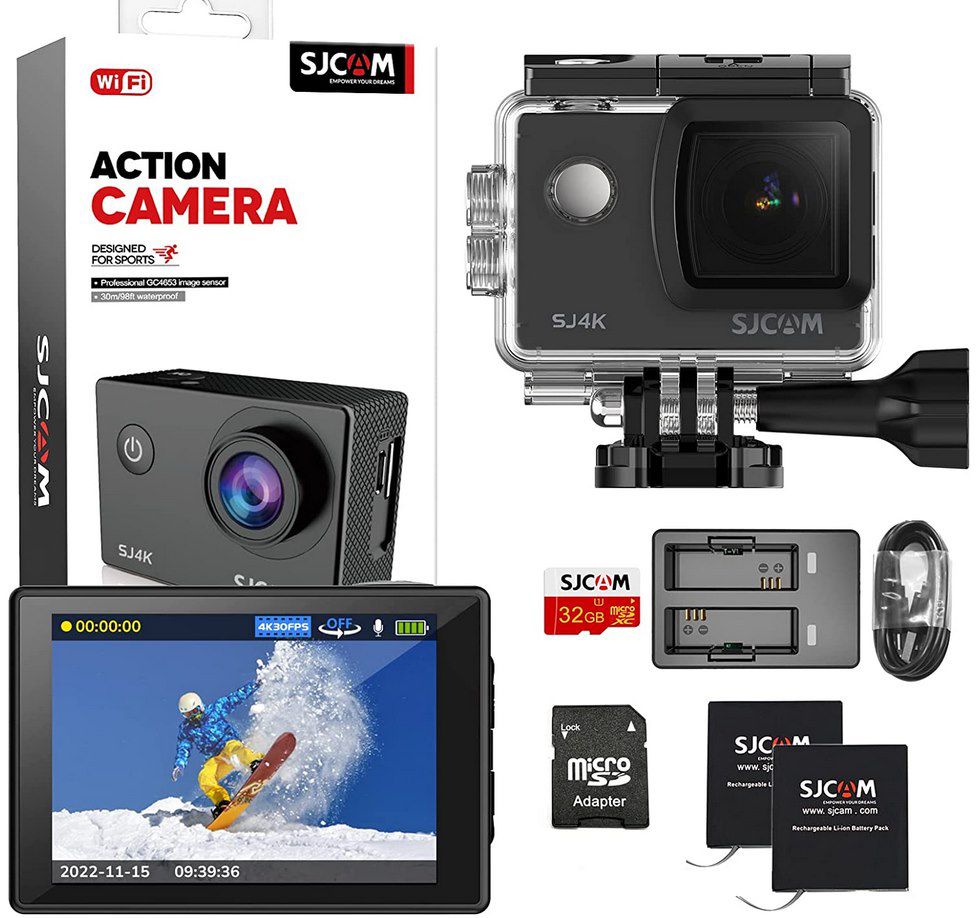 SCJAM 4k ActionCam mit 170° Weitwinkel & SD Karte für 42,96€ (statt 70€)